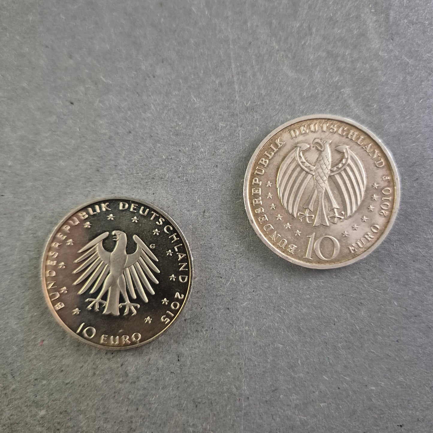 2x 10-Euro-Gedenkmünzen Deutschland – Sammlerstücke in Top-Zustand