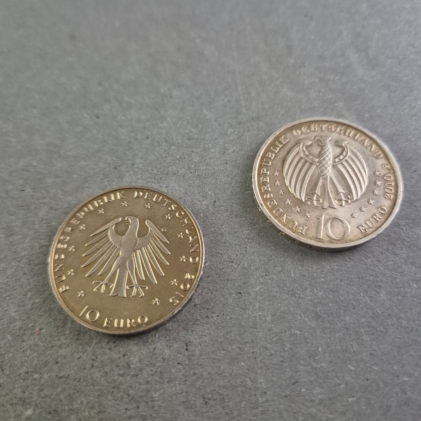 2x 10-Euro-Gedenkmünzen Deutschland – Sammlerstücke in Top-Zustand