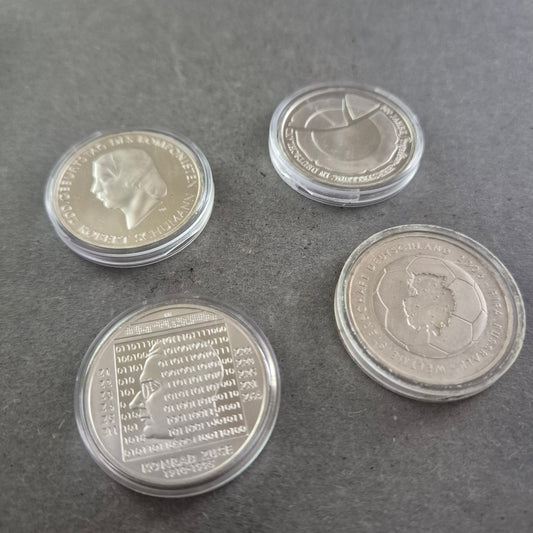 4x 10-Euro-Gedenkmünzen Deutschland – Schumann, Zuse, Raumfahrt & WM 2006