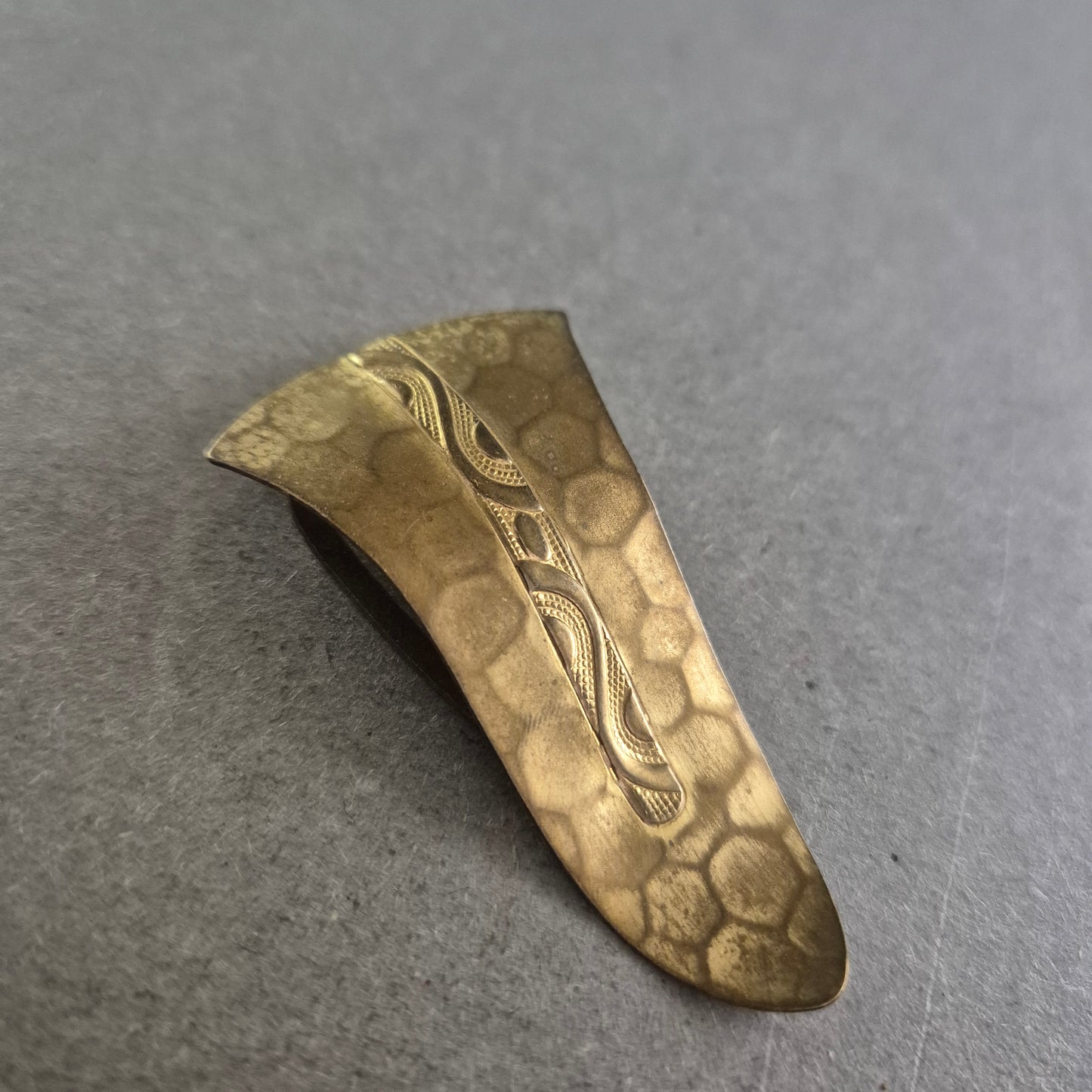 Vintage Schuhclip aus Messing – Dekoratives Accessoire im Retro-Stil