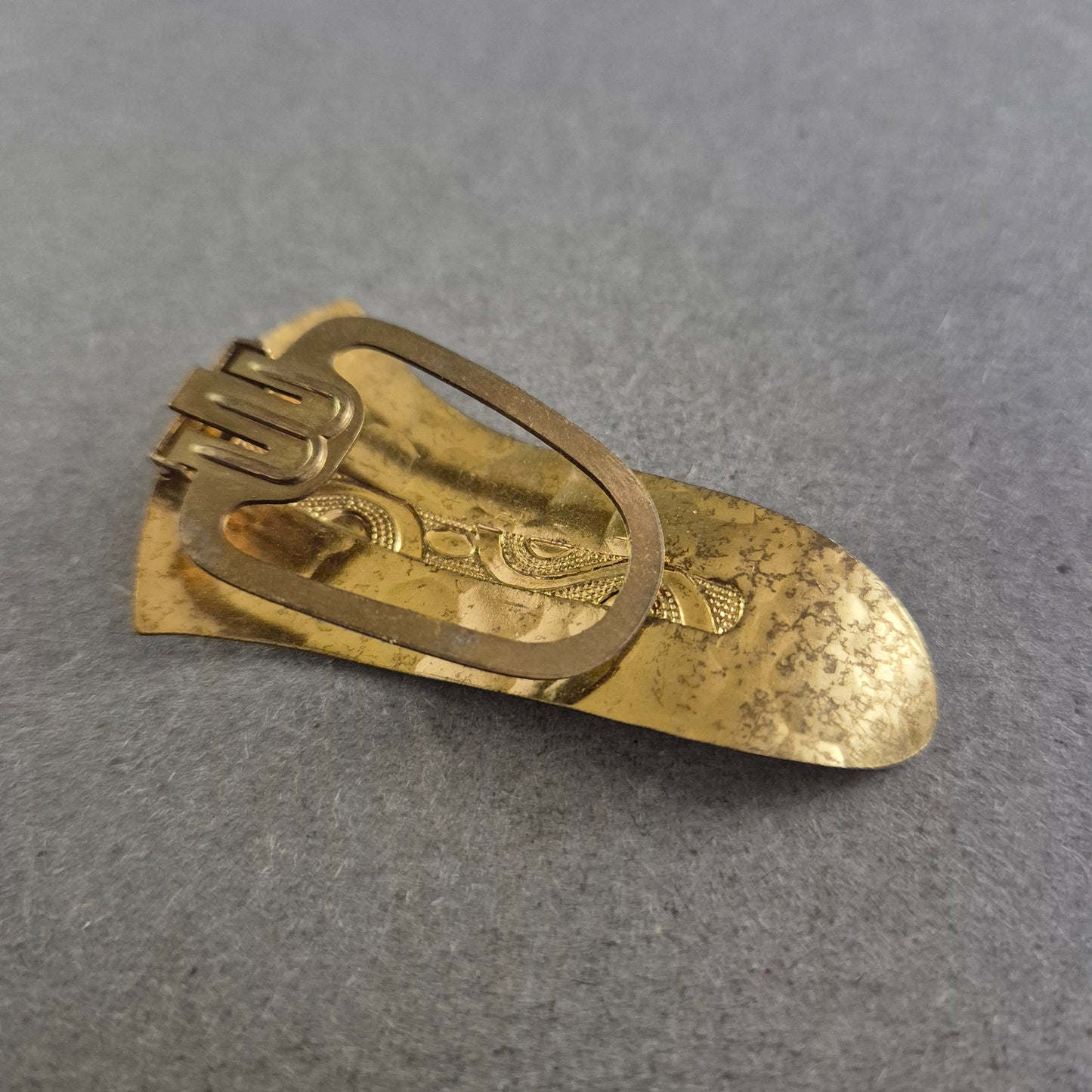 Vintage Schuhclip aus Messing – Dekoratives Accessoire im Retro-Stil