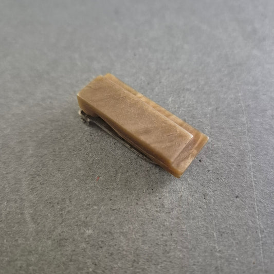 Rechteckiger Vintage-Schuhclip aus Celluloid – Dezenter Retro-Charme