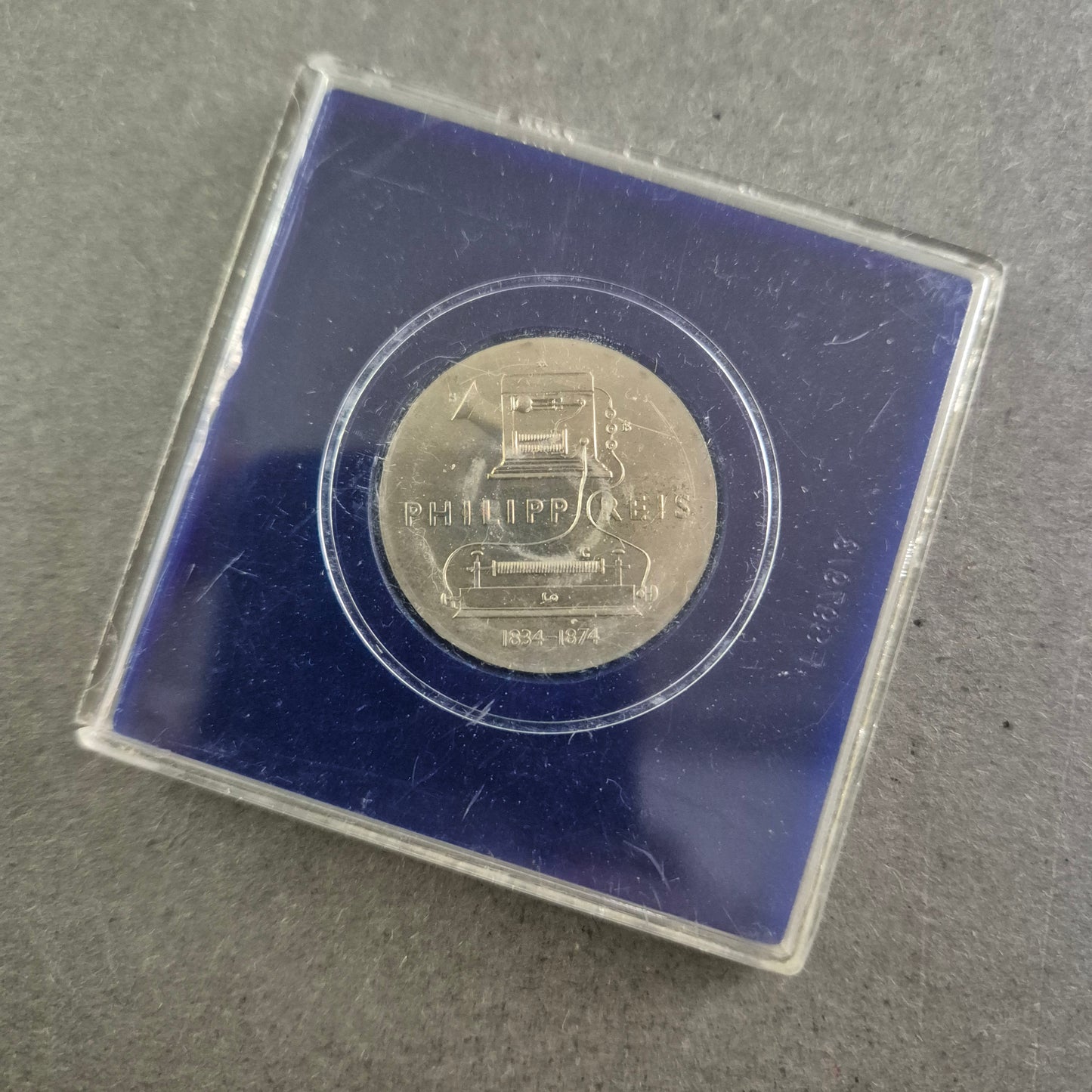 5 Mark DDR Gedenkmünze 1974 – Philipp Reis im Etui