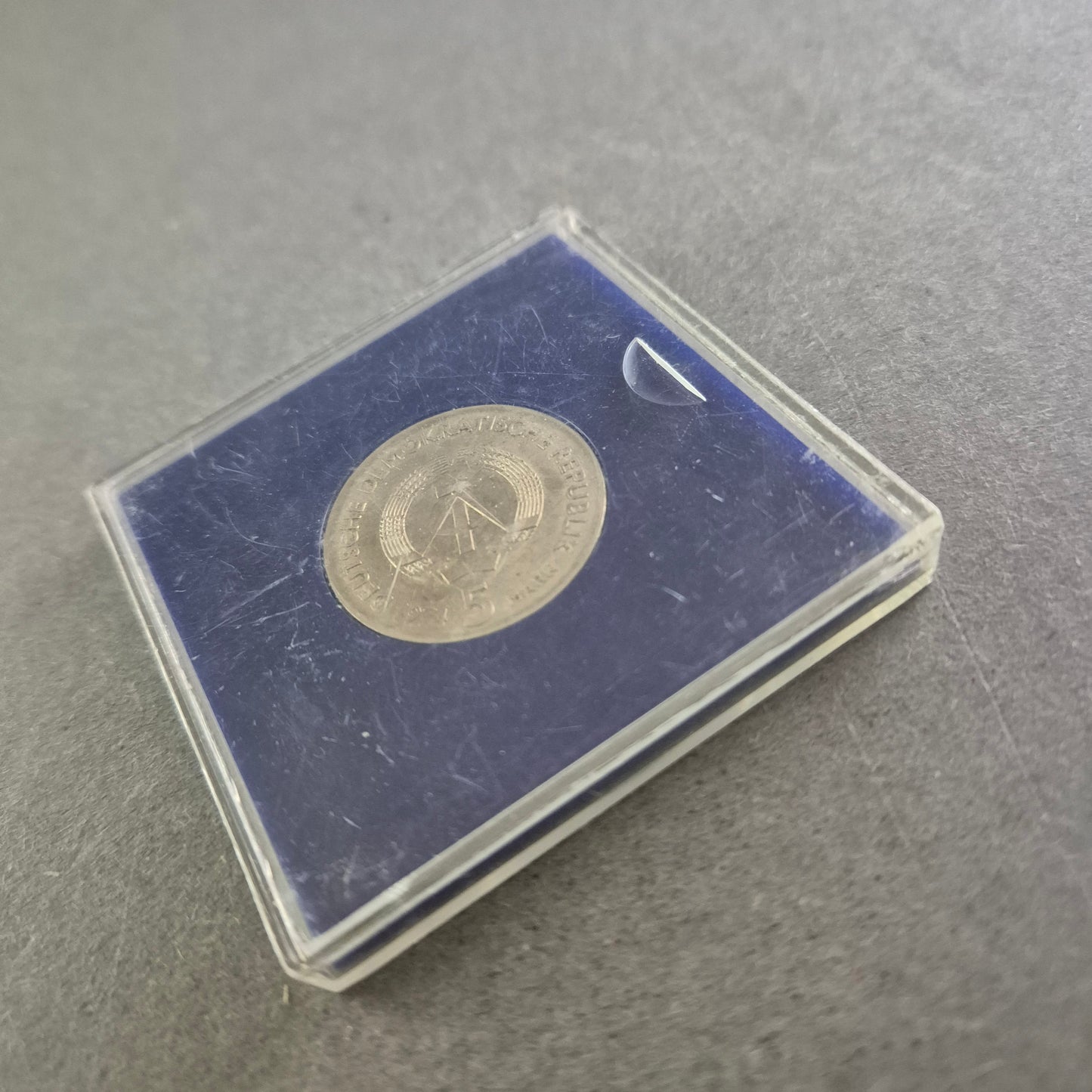 5 Mark DDR Gedenkmünze 1974 – Philipp Reis im Etui