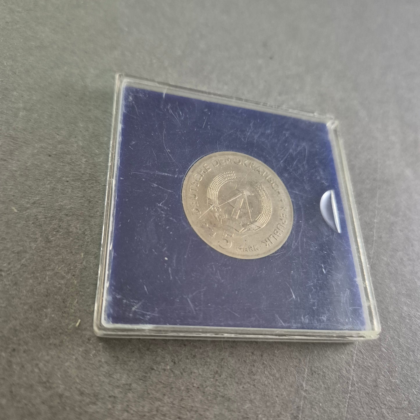 5 Mark DDR Gedenkmünze 1974 – Philipp Reis im Etui