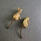 Vintage-Tierbroschen im Set – Affe & Katze mit beweglichem Schwanz