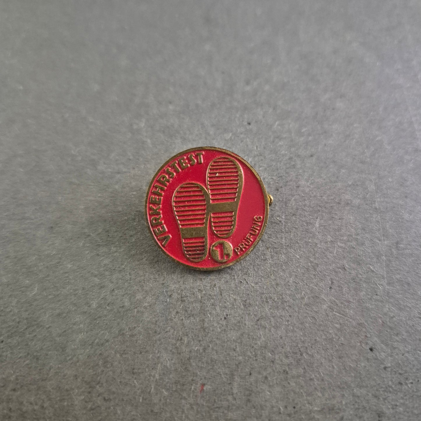 Vintage Anstecknadel „Verkehrstest 1. Prüfung“ – Höffert Bonn