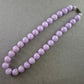 Vintage Perlenkette in zartem Flieder mit Schraubverschluss