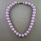Vintage Perlenkette in zartem Flieder mit Schraubverschluss