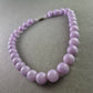 Vintage Perlenkette in zartem Flieder mit Schraubverschluss