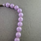 Vintage Perlenkette in zartem Flieder mit Schraubverschluss