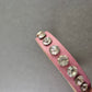 Rosa Kunstleder-Armband mit Strasssteinen – Glanzvoll & Verstellbar