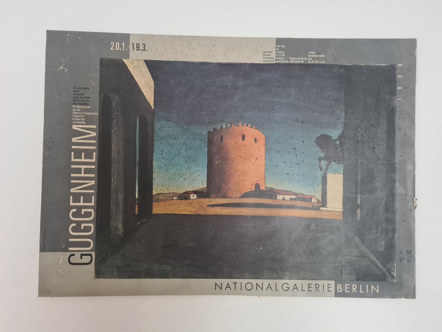 Kunstplakat „Guggenheim – Nationalgalerie Berlin“ 84x60cm