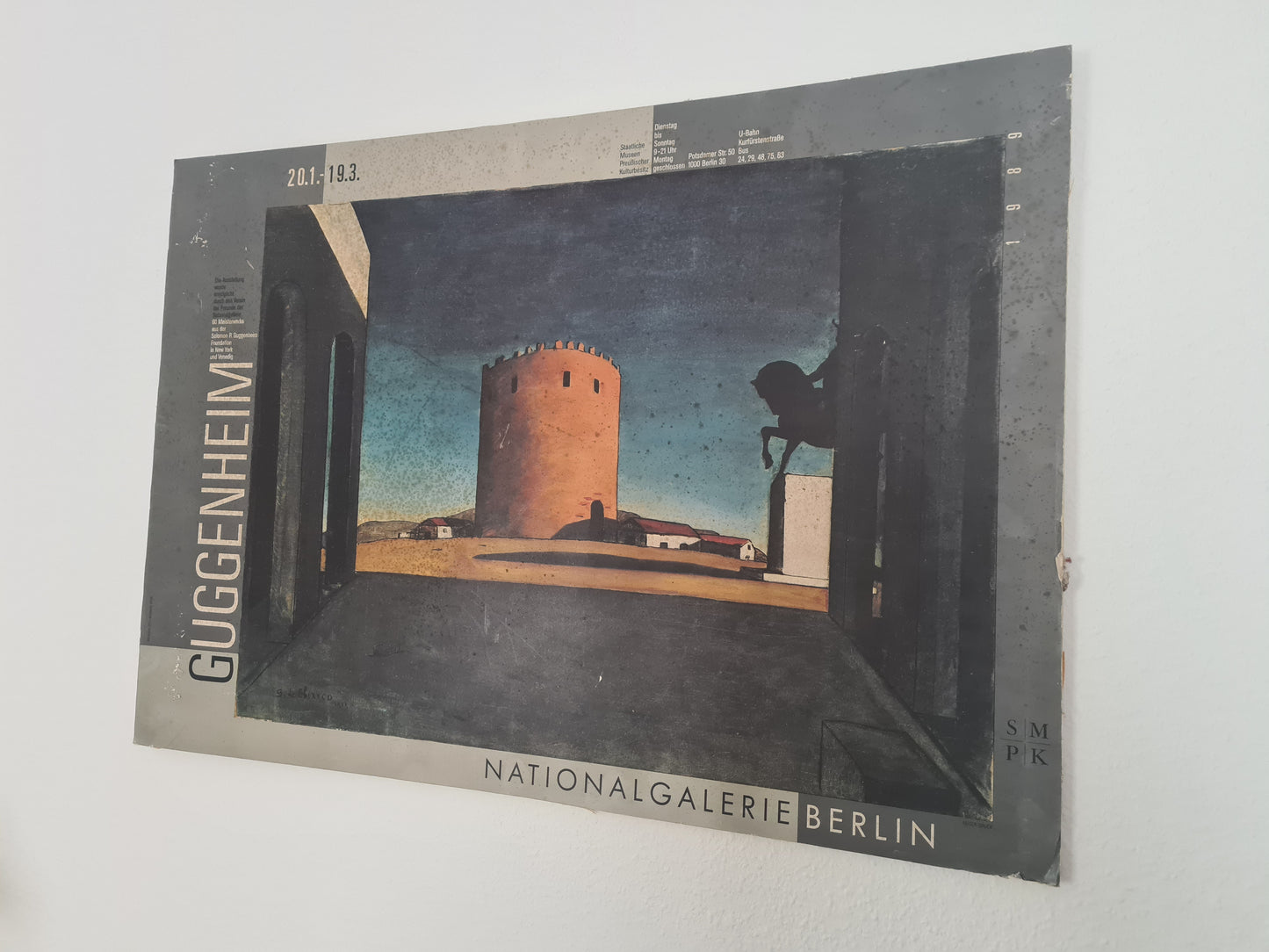 Kunstplakat „Guggenheim – Nationalgalerie Berlin“ 84x60cm