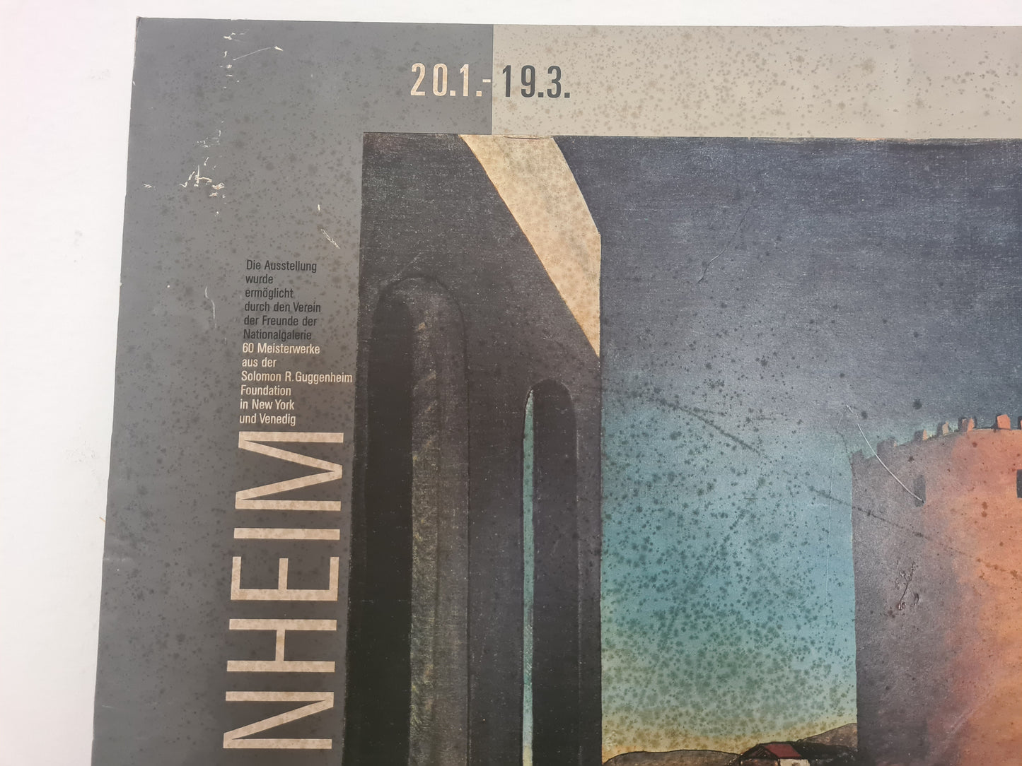 Kunstplakat „Guggenheim – Nationalgalerie Berlin“ 84x60cm