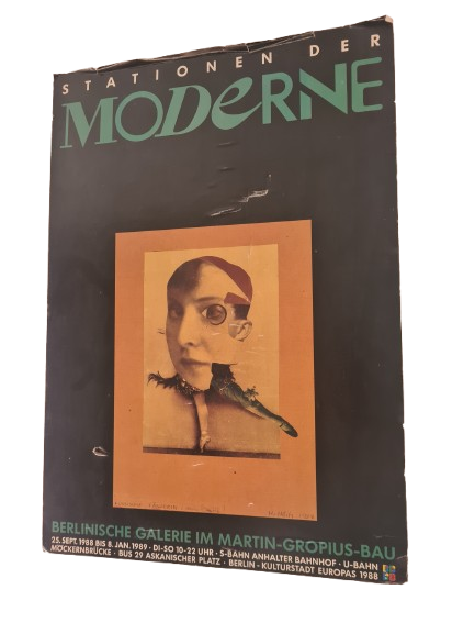Kunstplakat „Stationen der Moderne – Berlinische Galerie 1988/89“ 60x42cm