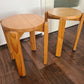2er Set Holz-Hocker 1970er Jahre 47x35cm