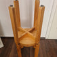 2er Set Holz-Hocker 1970er Jahre 47x35cm