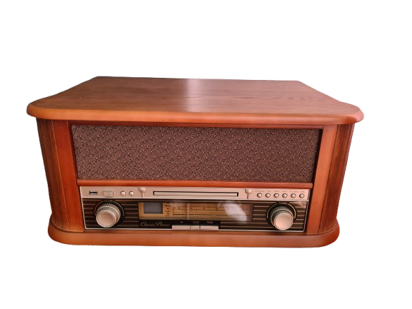 Classic Phono TCD-2500 USB Radio/CD-Player mit 2 Lautsprechern 50cm