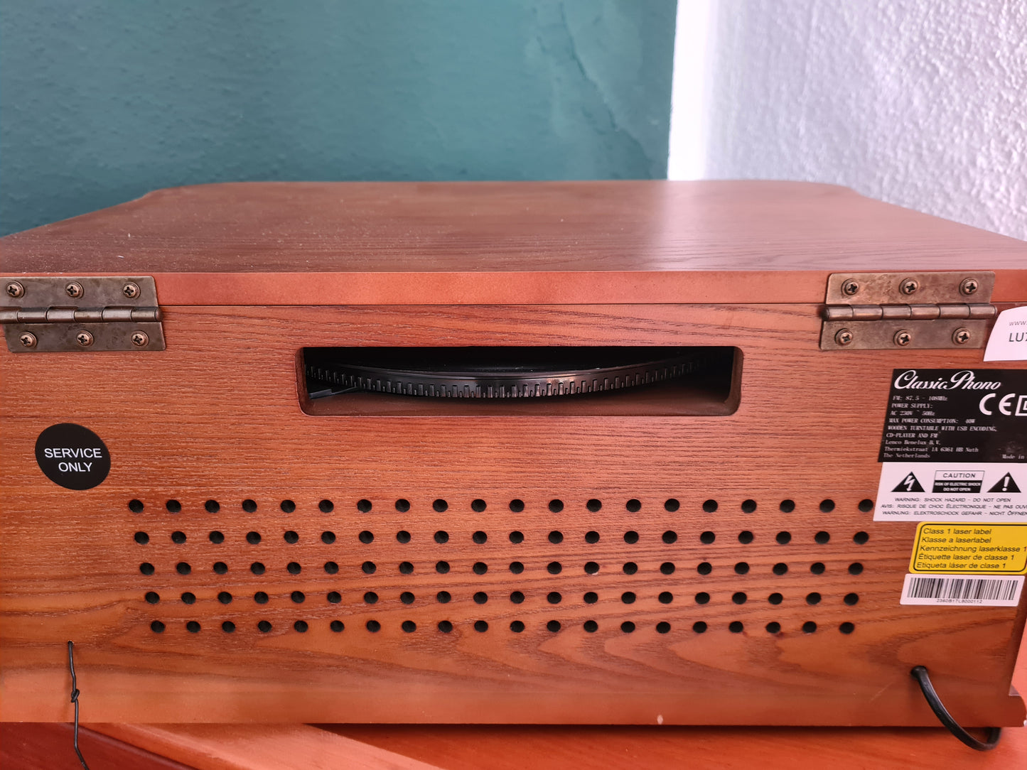 Classic Phono TCD-2500 USB Radio/CD-Player mit 2 Lautsprechern 50cm