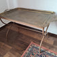 Antiker Tablett Tisch Messing Metall Tisch Orient Serviertisch 85x50cm