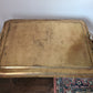 Antiker Tablett Tisch Messing Metall Tisch Orient Serviertisch 85x50cm