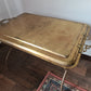 Antiker Tablett Tisch Messing Metall Tisch Orient Serviertisch 85x50cm