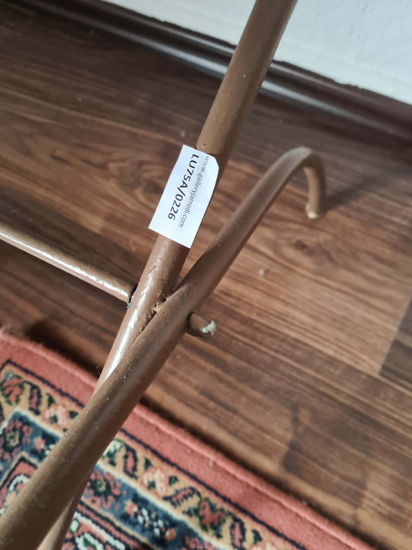 Antiker Tablett Tisch Messing Metall Tisch Orient Serviertisch 85x50cm