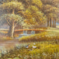 Josef Hofbauer (1907-1998) Ölgemälde Landschaft mit Feldarbeitern