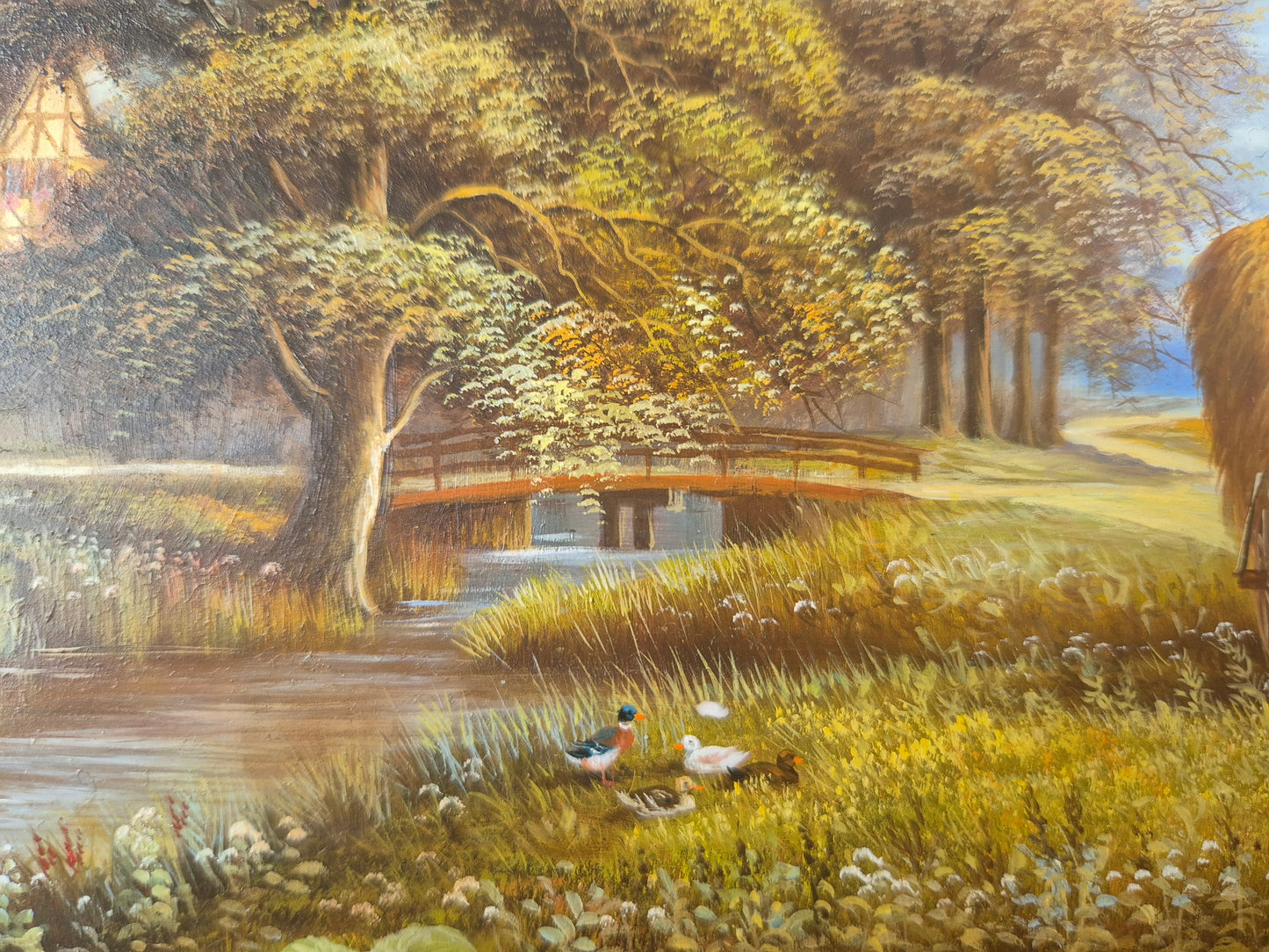 Josef Hofbauer (1907-1998) Ölgemälde Landschaft mit Feldarbeitern