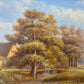 Josef Hofbauer (1907-1998) Ölgemälde Landschaft mit Feldarbeitern