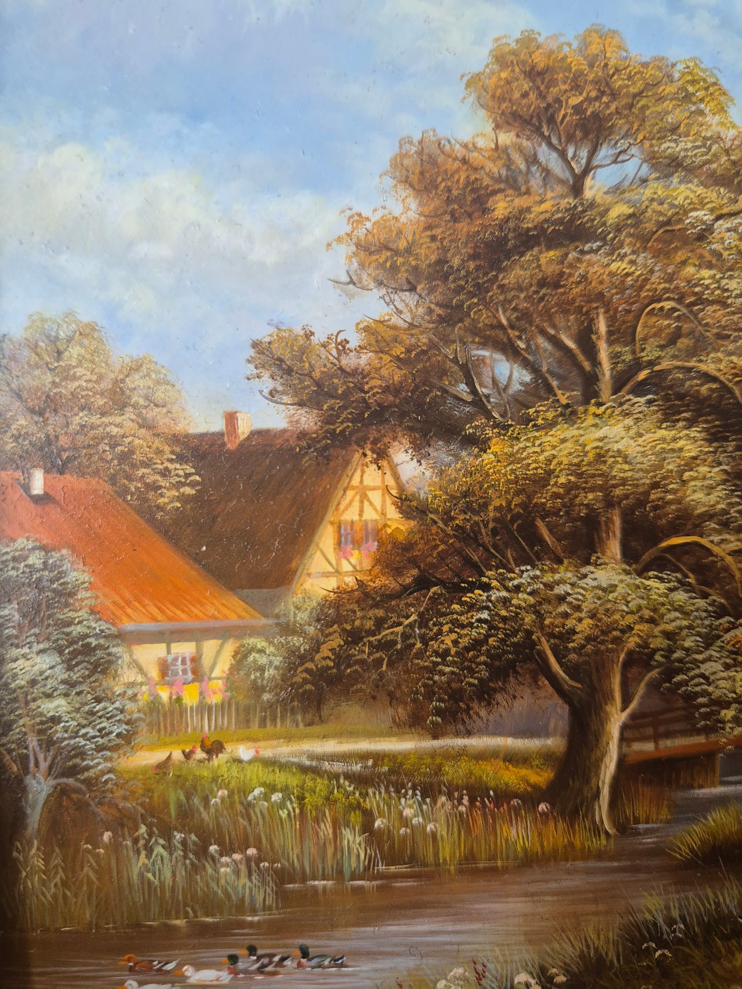 Josef Hofbauer (1907-1998) Ölgemälde Landschaft mit Feldarbeitern