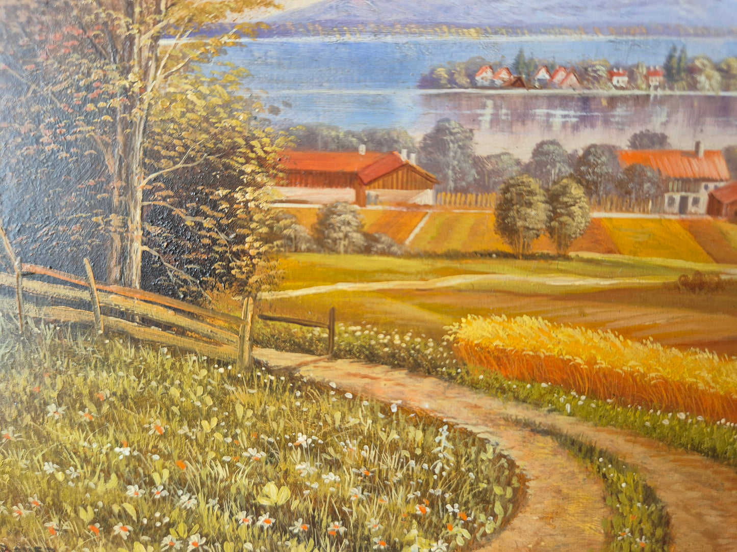 Josef Hofbauer (1907-1998) Ölgemälde Fraueninsel Chiemsee 38x44cm