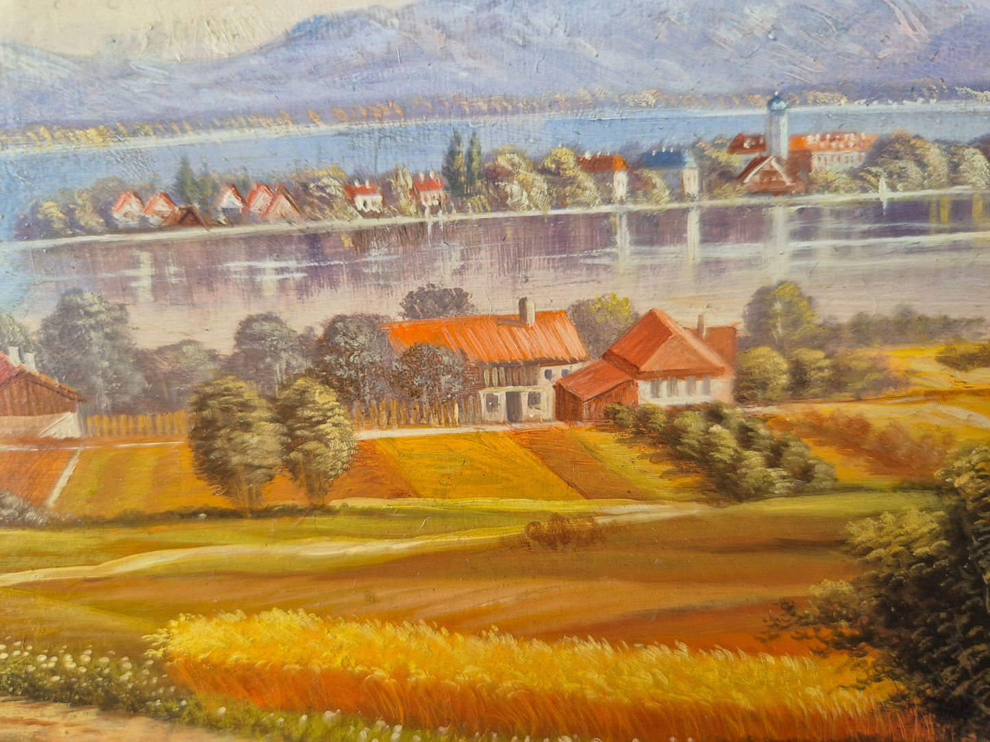 Josef Hofbauer (1907-1998) Ölgemälde Fraueninsel Chiemsee 38x44cm