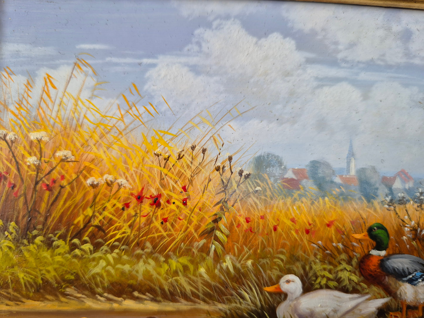 Josef Hofbauer (1907–1998) Ölgemälde Ländliche Ruhe mit Enten