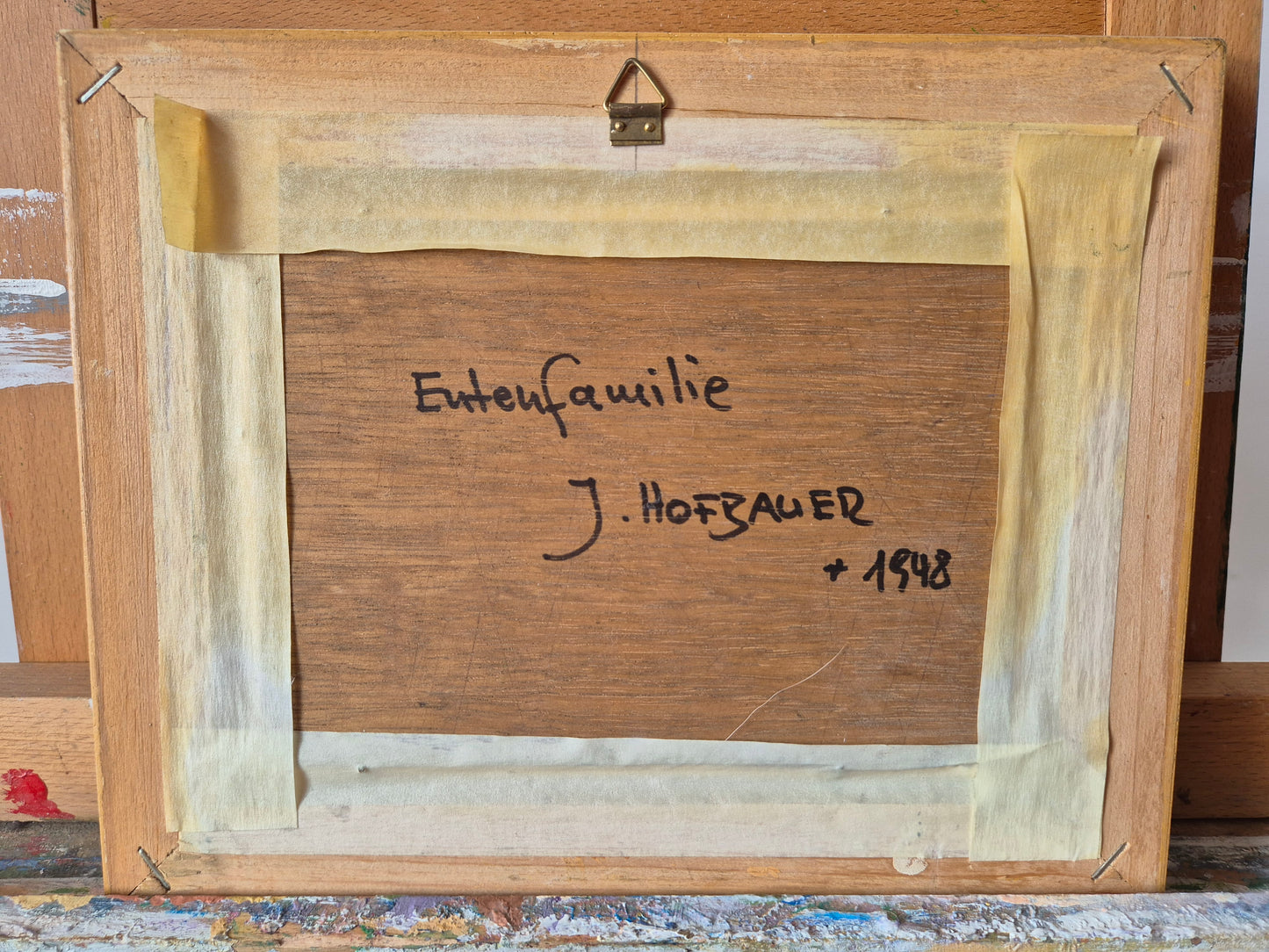 Josef Hofbauer (1907–1998) Ölgemälde Ländliche Ruhe mit Enten