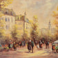 Rudolf Budde (geb. 1953) Ölgemälde Herbstlicher Marktplatz Blumenmarkt