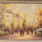 Rudolf Budde (geb. 1953) Ölgemälde Herbstlicher Marktplatz Blumenmarkt