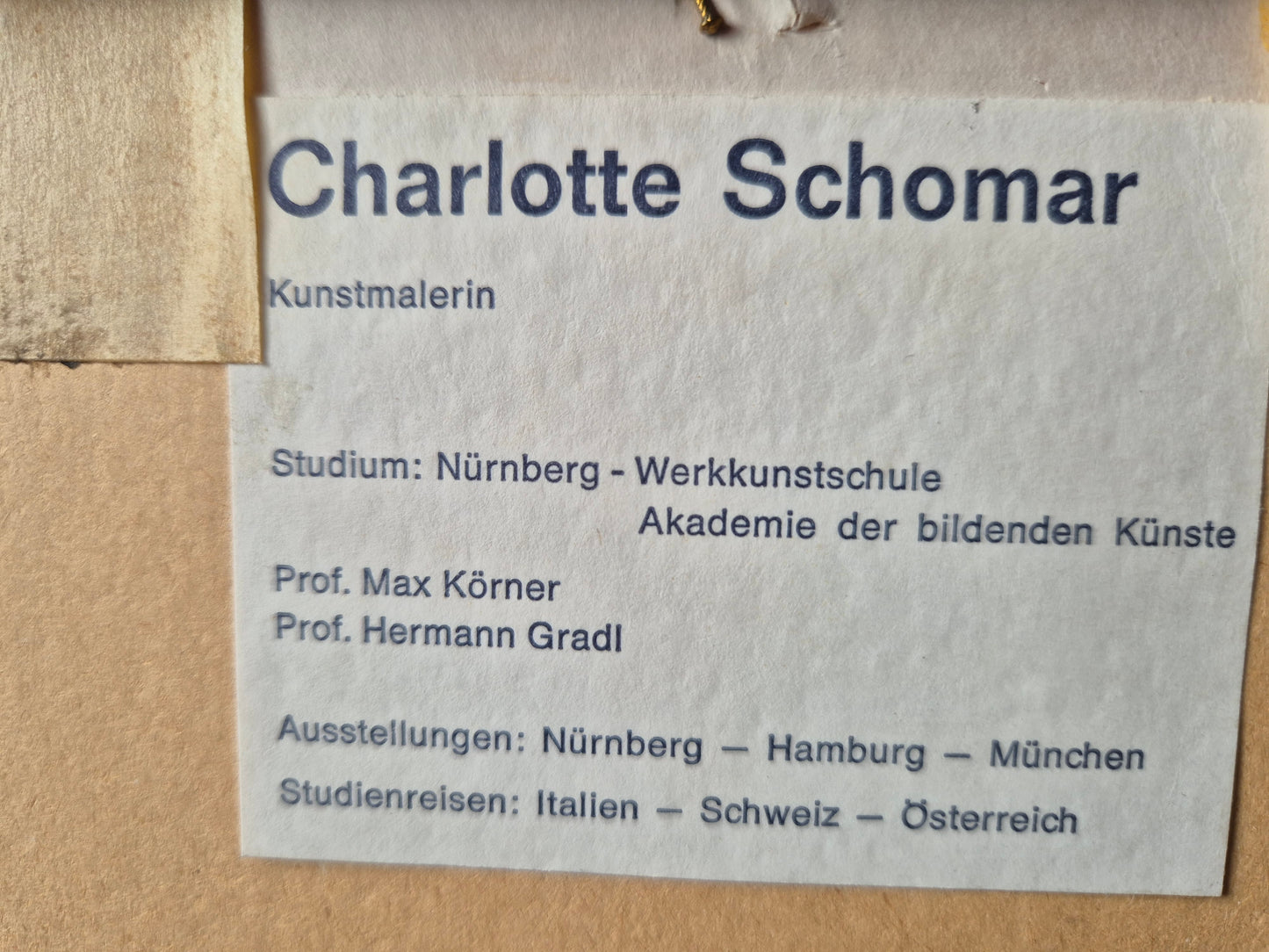 Charlotte Schmor (XX) Ölgemälde Bäuerliche Idylle mit Hühnern