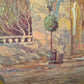 Ölgemälde Impressionismus Cafeterrasse Eduard Nowak (geb. 1921) 50x60 cm