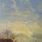 Hamid, Mehrnia (geb. 1942) Ölgemälde Landhaus bei Abenddämmerung 46x40cm
