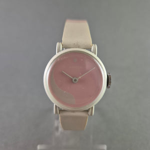 Vintage Anker Damenarmbanduhr – Zartes Rosé für stilvolle Akzente