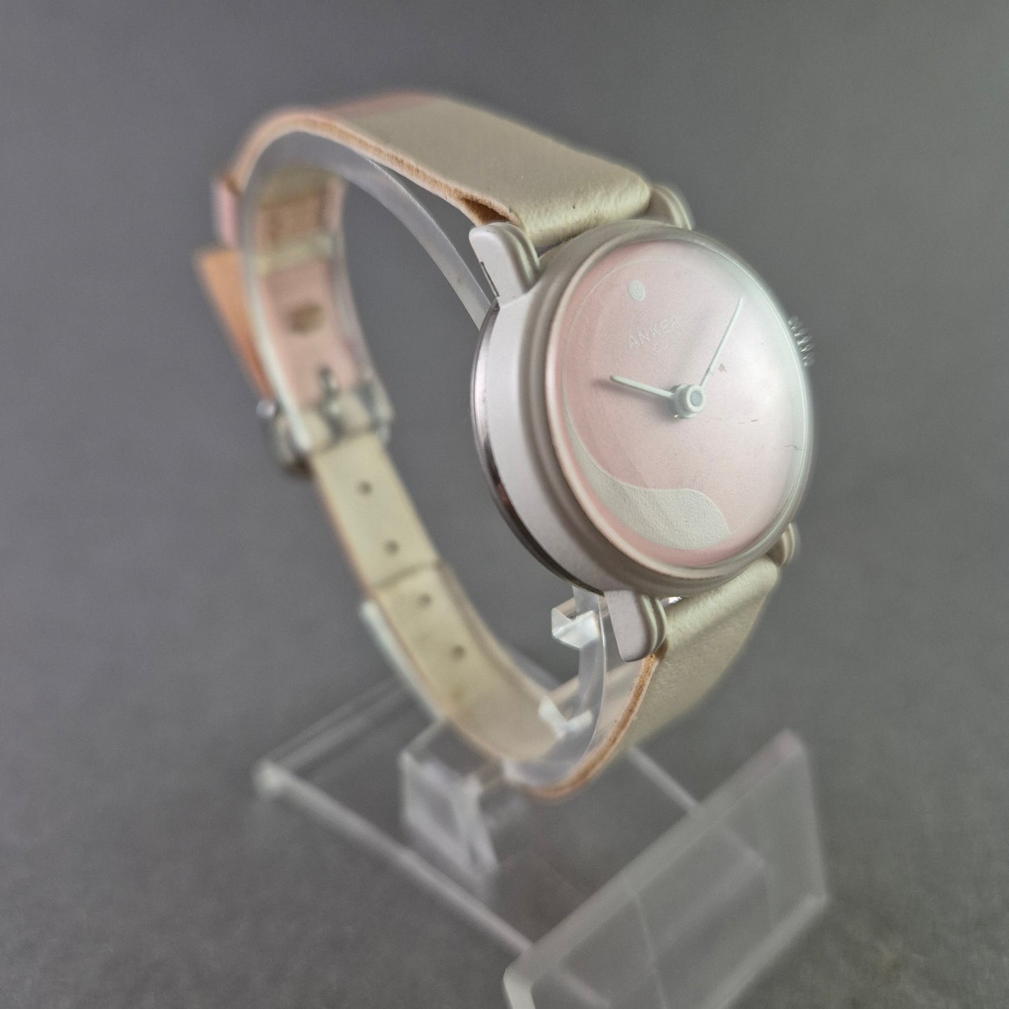 Vintage Anker Damenarmbanduhr – Zartes Rosé für stilvolle Akzente