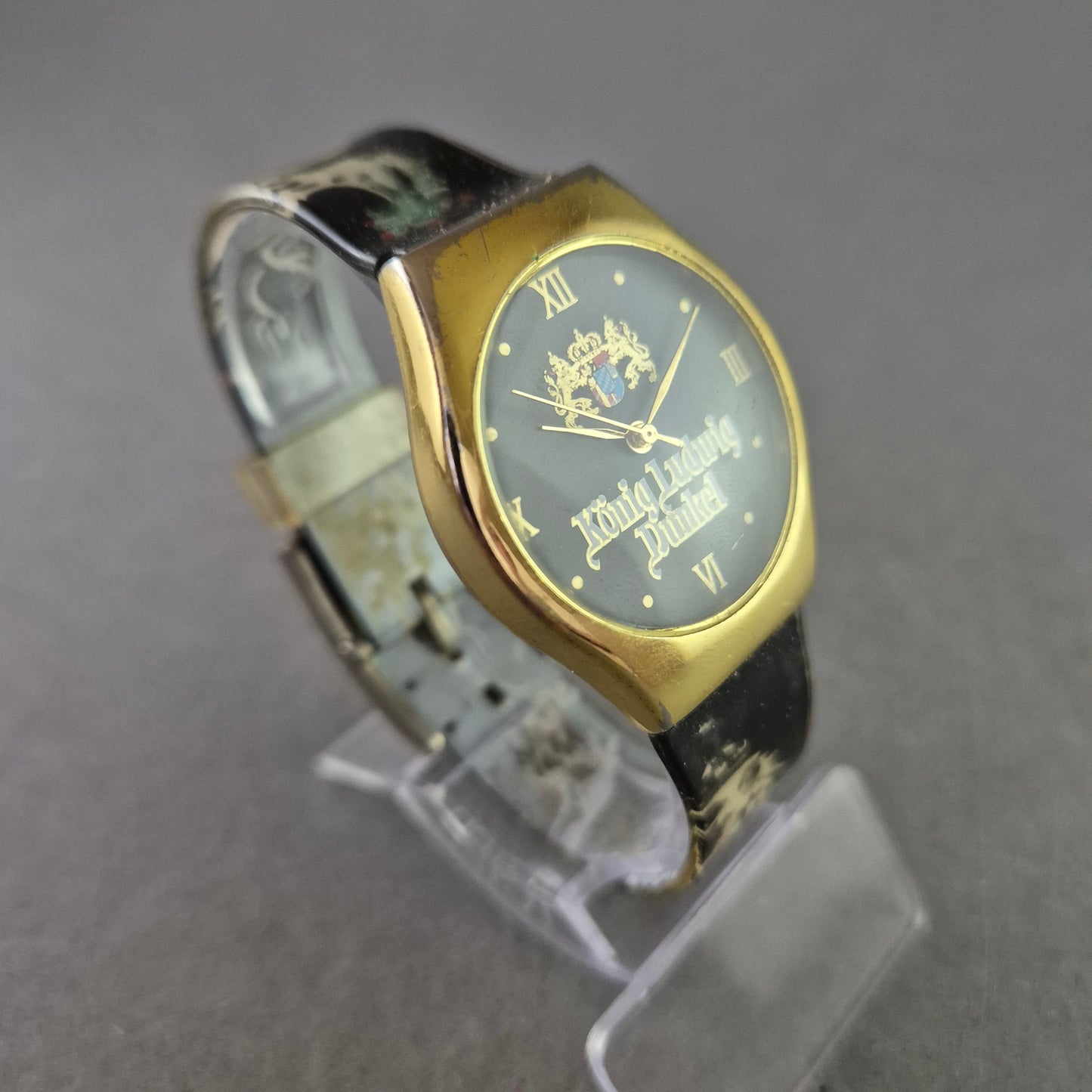 König Ludwig Dunkel Armbanduhr – Bierwerbung im klassischen Stil