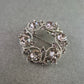 Glamouröse Vintage-Brosche mit klaren Strasssteinen – Rundes Design