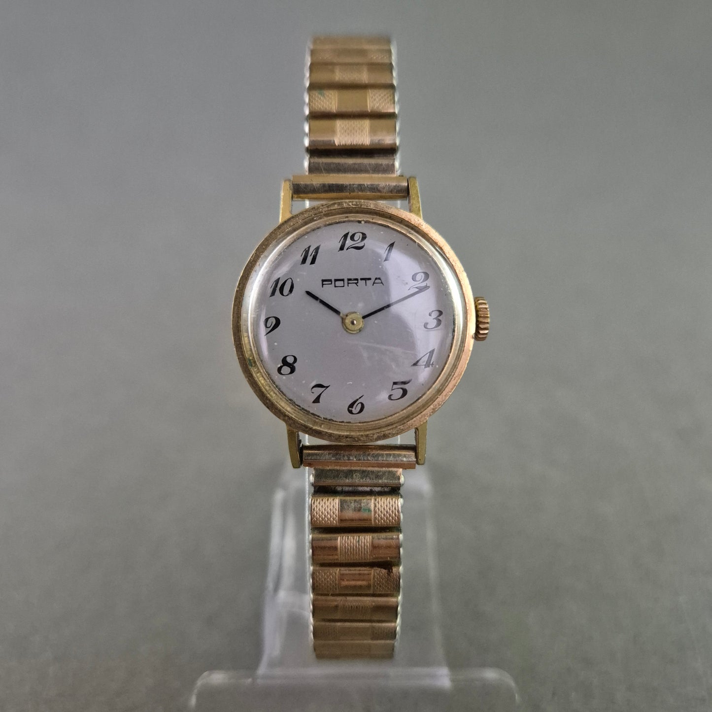 Vintage Damenarmbanduhr von Porta – Retro-Look mit Flexband