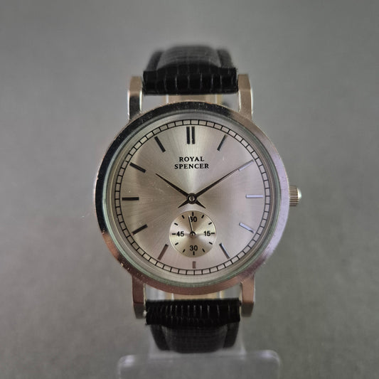 Royal Spencer Herrenarmbanduhr – Schlankes Design in Silberoptik