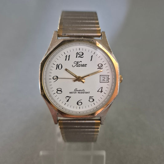 Karex Herrenarmbanduhr – Klassisches Design mit Flexband und Datumsanzeige
