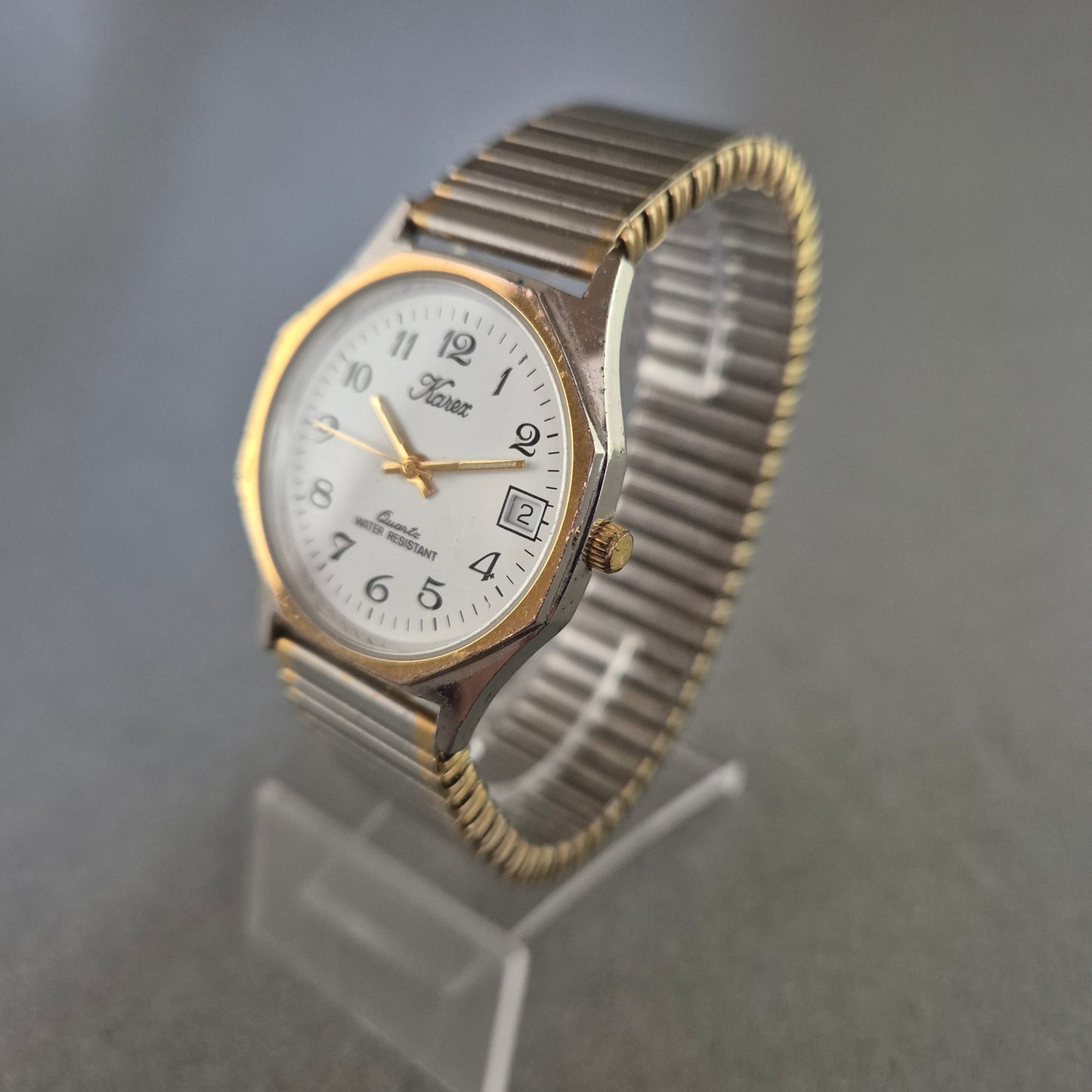 Karex Herrenarmbanduhr – Klassisches Design mit Flexband und Datumsanzeige