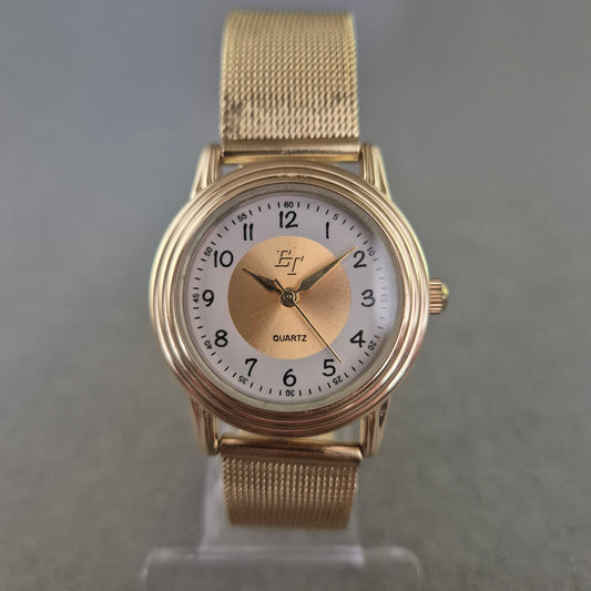 Vergoldete Damenarmband Uhr mit Meshband – Klassischer Stil mit Charme